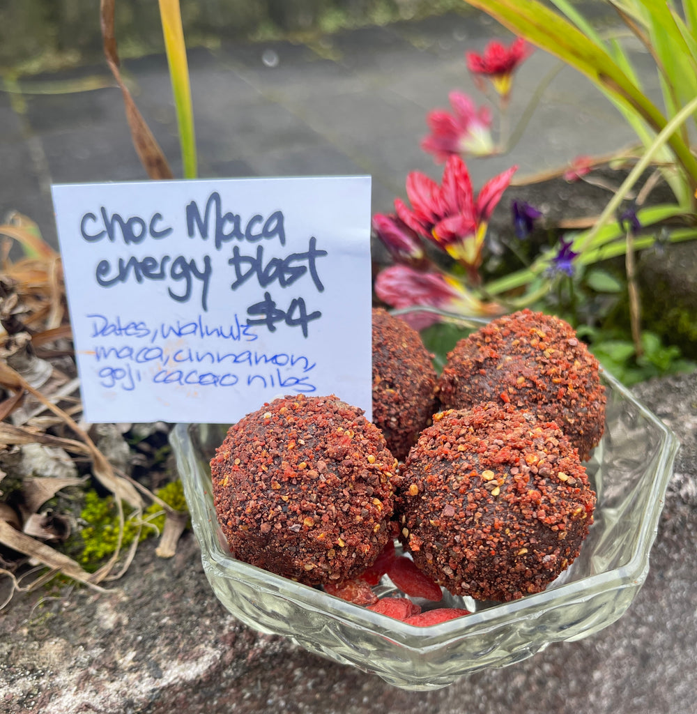 Choc Maca Energy Blast Balls Rawliciousnz