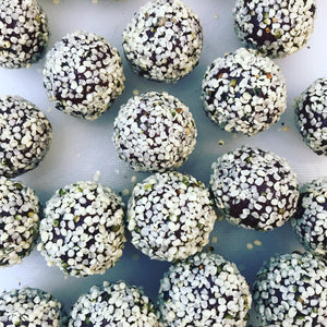 Dark Choc Hemp protein balls