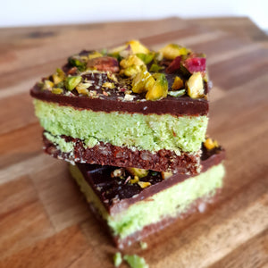 Raw mint choc slice